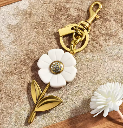 Daisy Flower Bag Charm