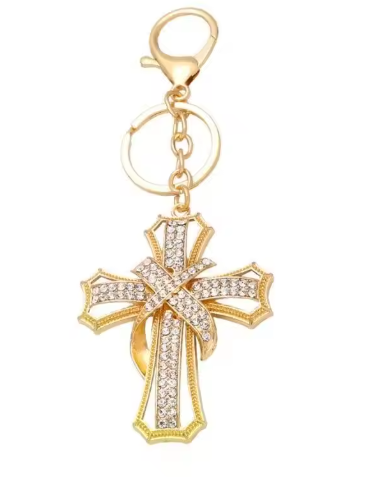 Decorative Cross Bag Charm