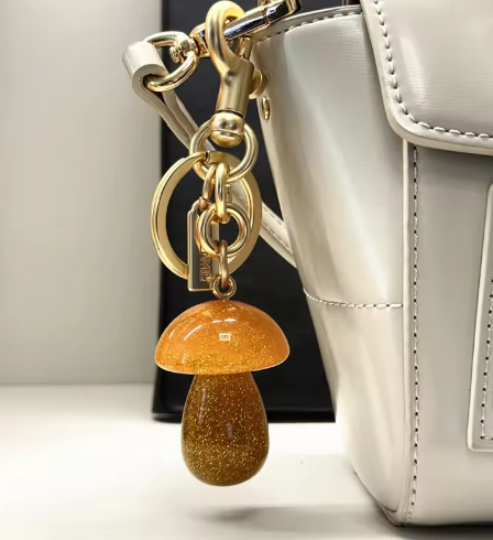 Sparkly Mushroom Bag Charm